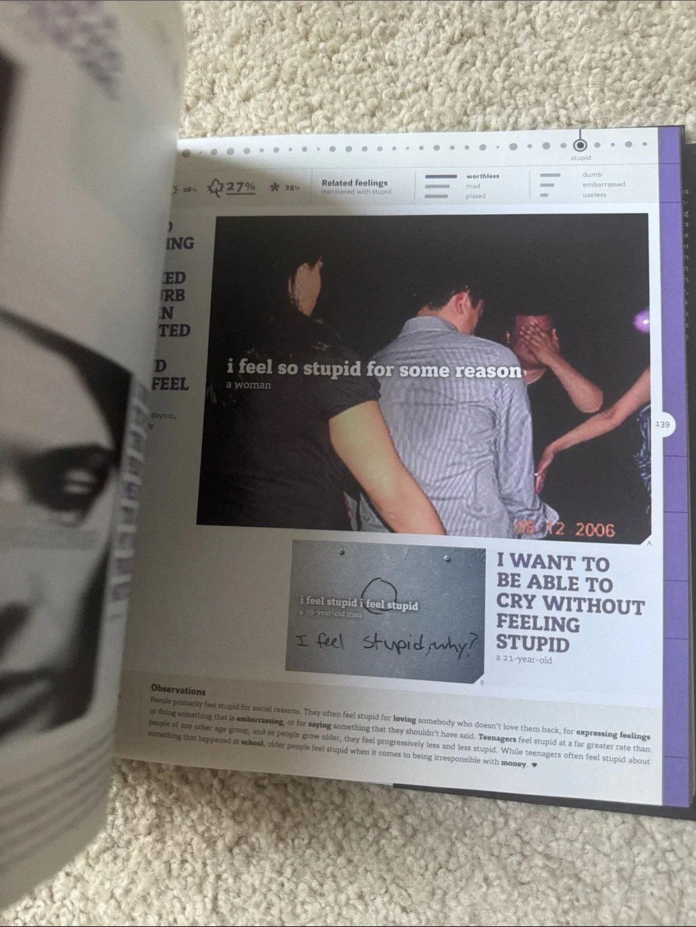 We Feel Fine Black Hardcover Art Book - An Almanac of Human Emotion